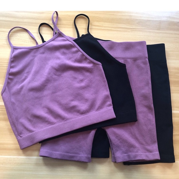 23. Mauve Ribbed Set - Picture 6 of 7